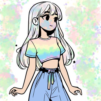 girl in a cute crop top