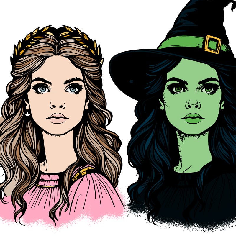 realistic witch woman