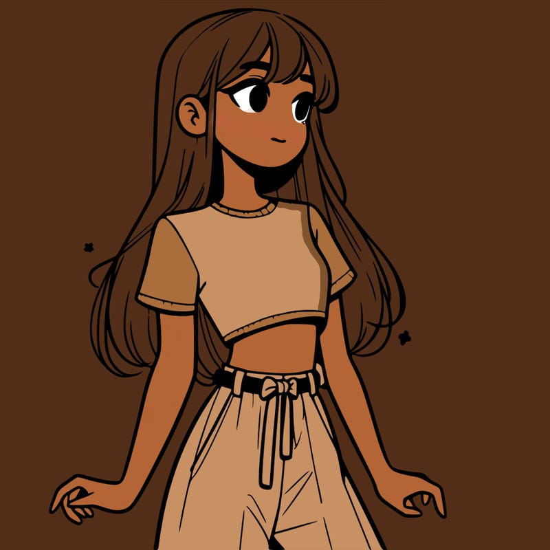 girl in a cute crop top