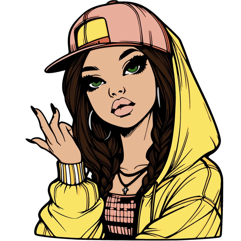 realistic hip hop girl