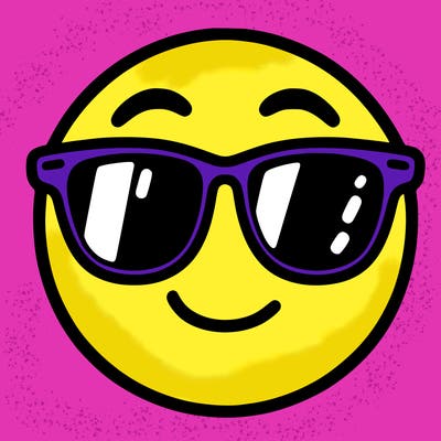 emoji with sunglasses