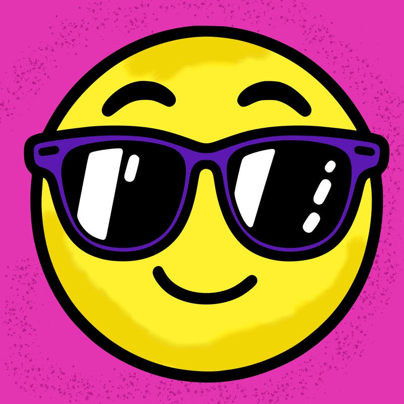 emoji with sunglasses