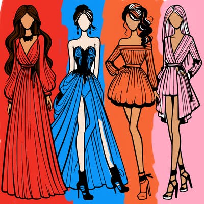 fashion models dresses