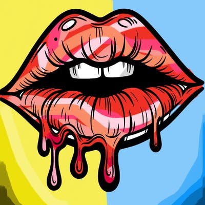 lips that look realistic and drip