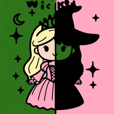 split princess and witch