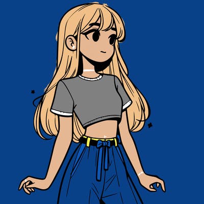 girl in a cute crop top