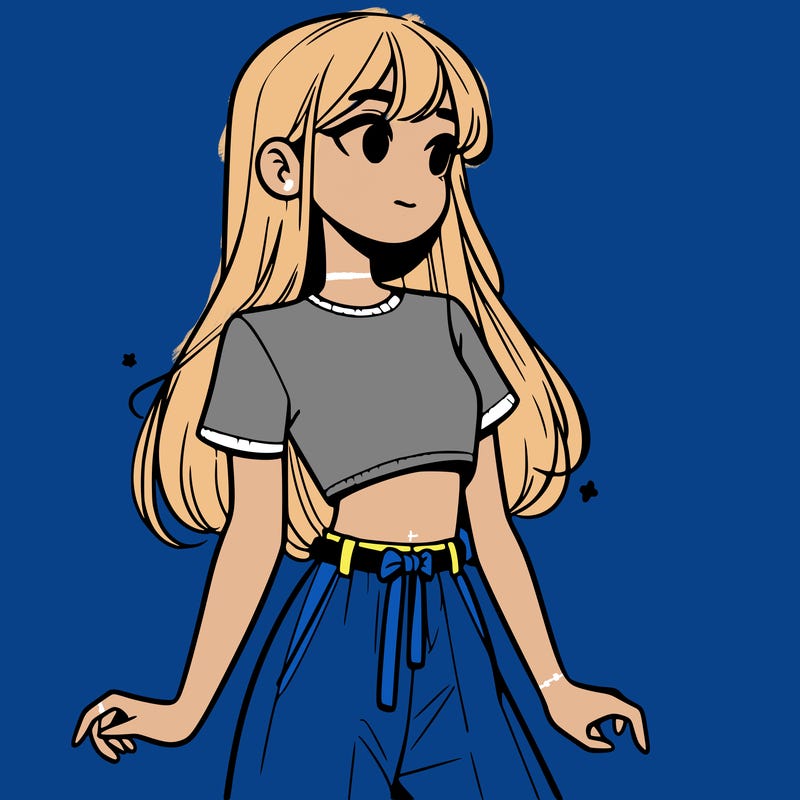 girl in a cute crop top