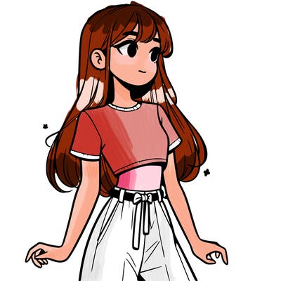 girl in a cute crop top