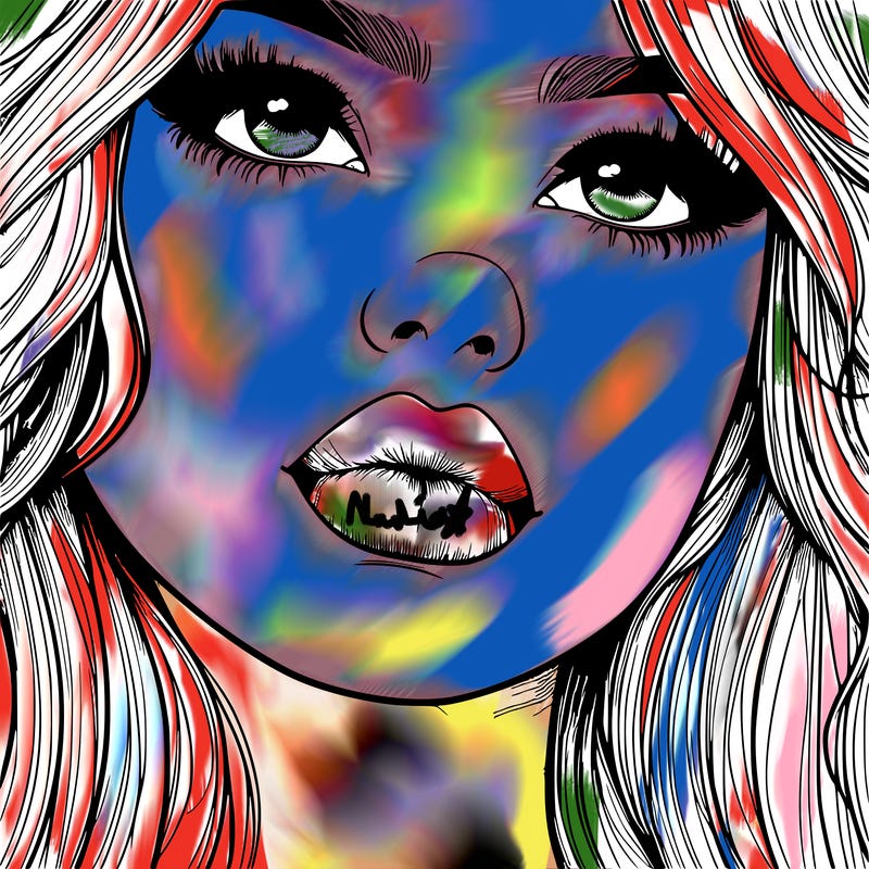 really realistic girl with lips