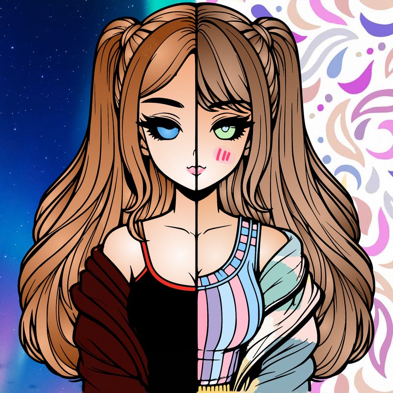 realistic girl split