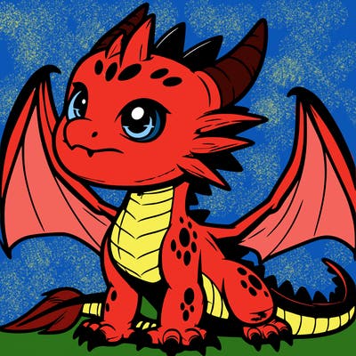 fierce baby night dragon