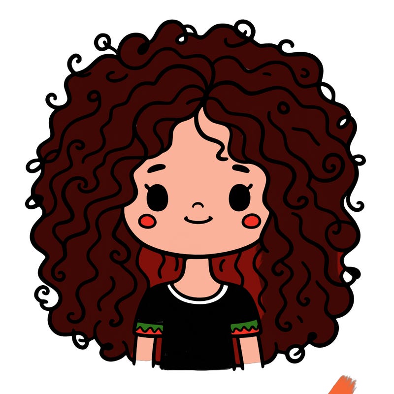 curly hair girl