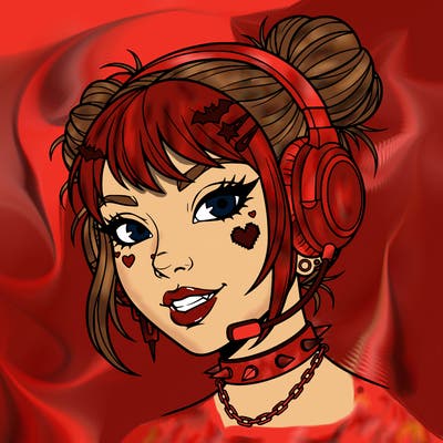 e-girl head