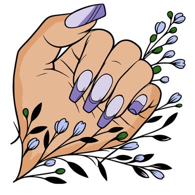 nails with french tip