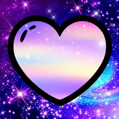 a blank heart