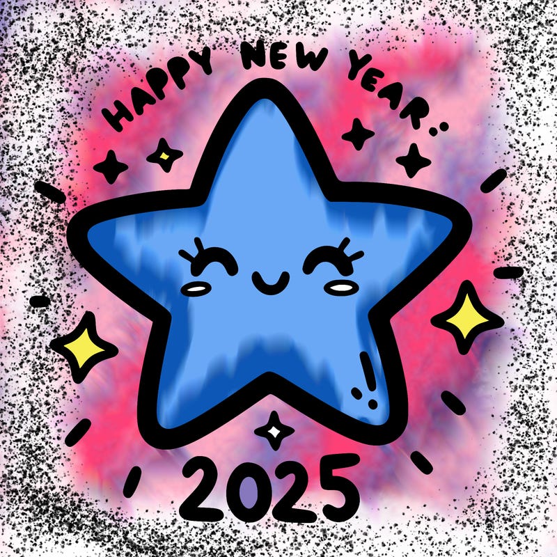 happy new year 2025 star wish