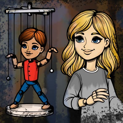 realistic marionette doll