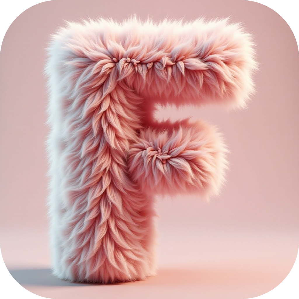 Ai Fur Logo : Ai Logo Maker | Create Soft 3D Fluffy Art & Logos