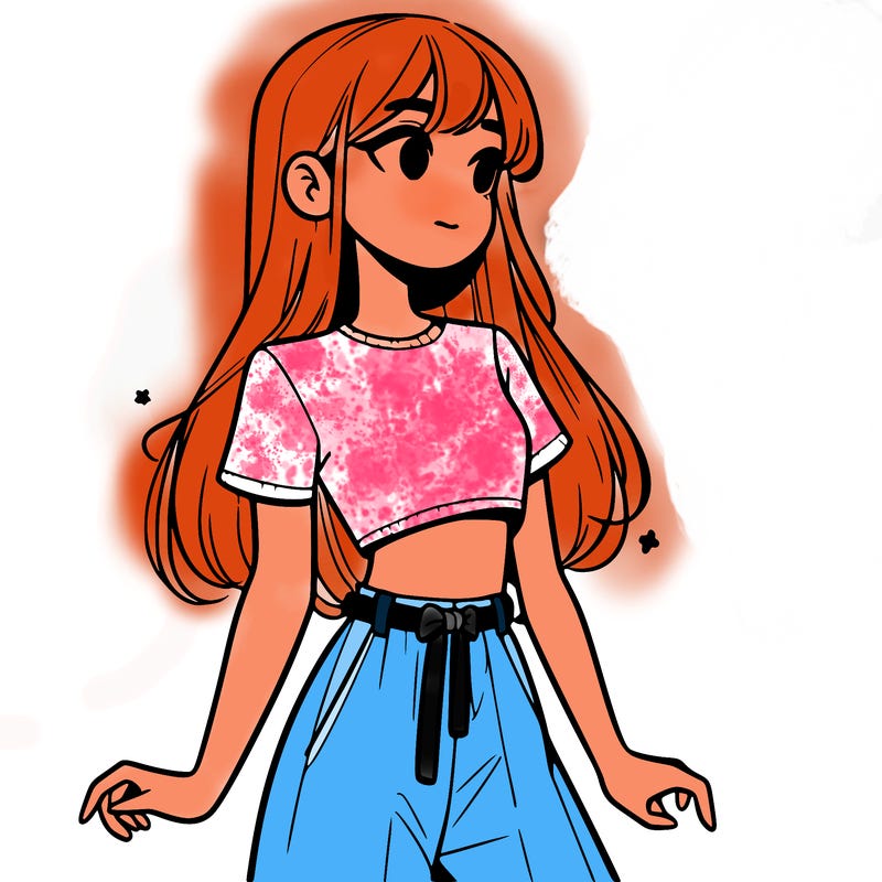 girl in a cute crop top