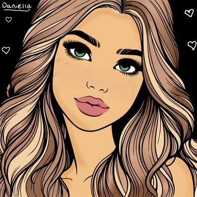 beautiful realistic girl