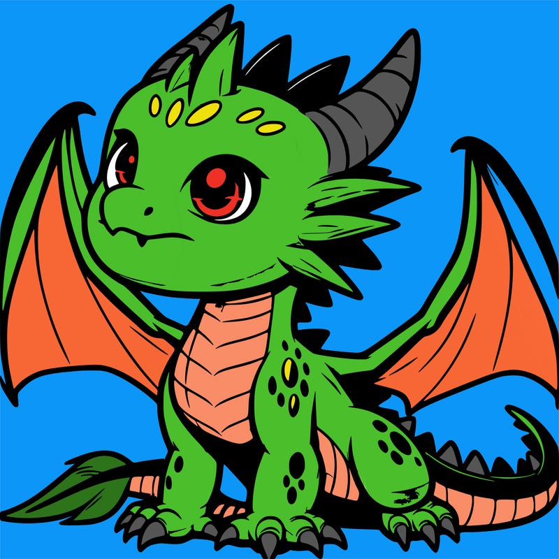fierce baby night dragon
