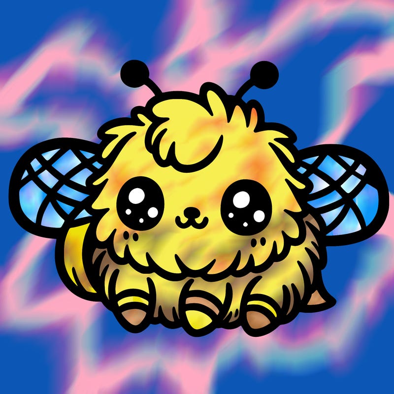 cute little small furry bee