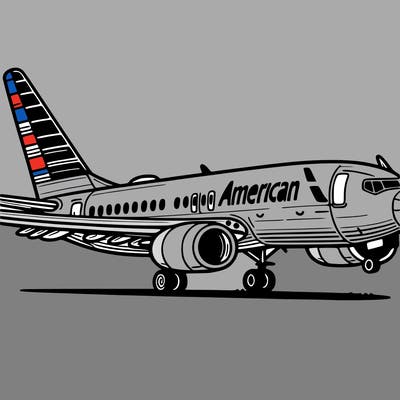 american airlines plane