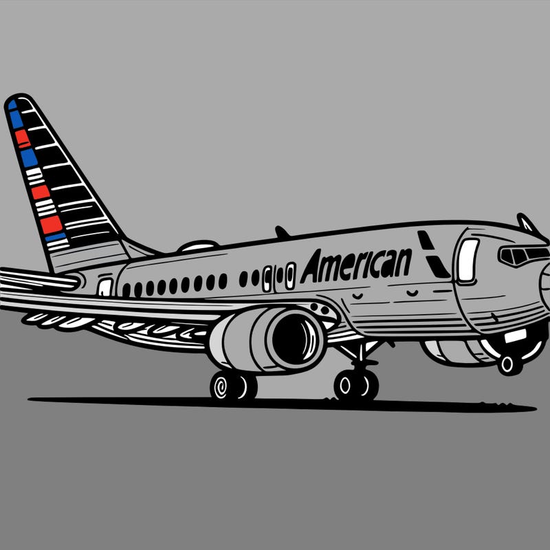 american airlines plane