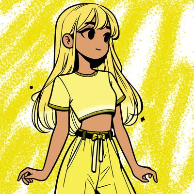 girl in a cute crop top