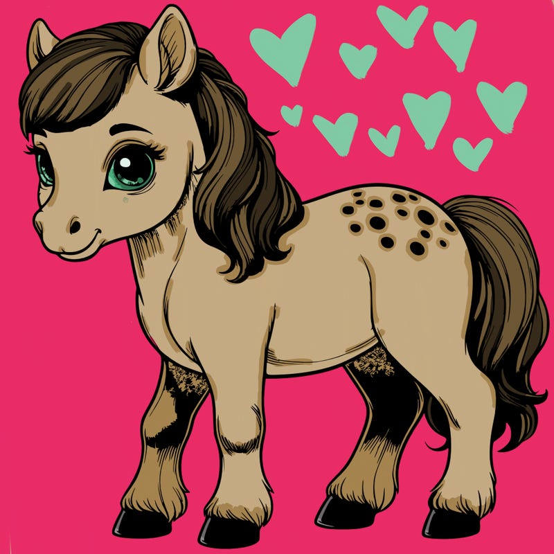 realistic filly