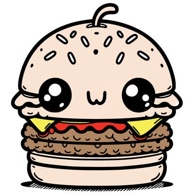 burger cute
