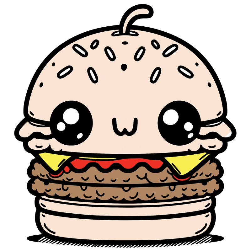 burger cute