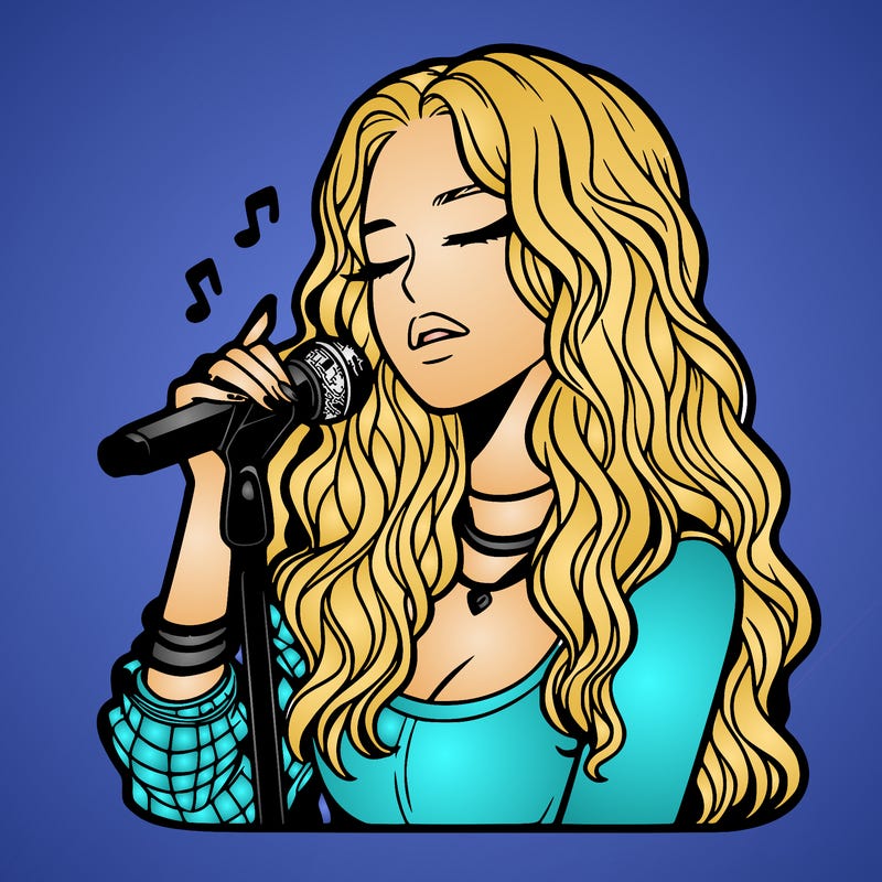 realistic female singer