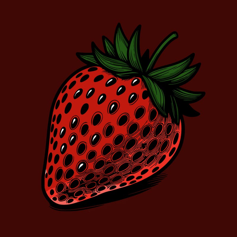 realstic strawberry