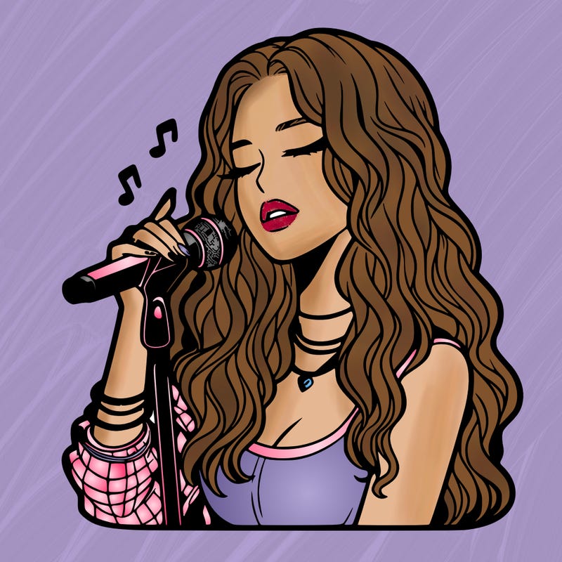 realistic female singer