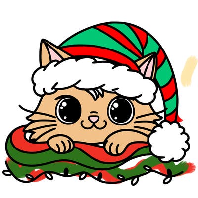 cat christmas