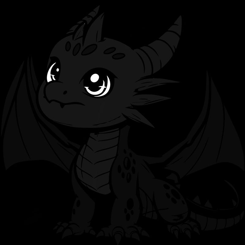 fierce baby night dragon
