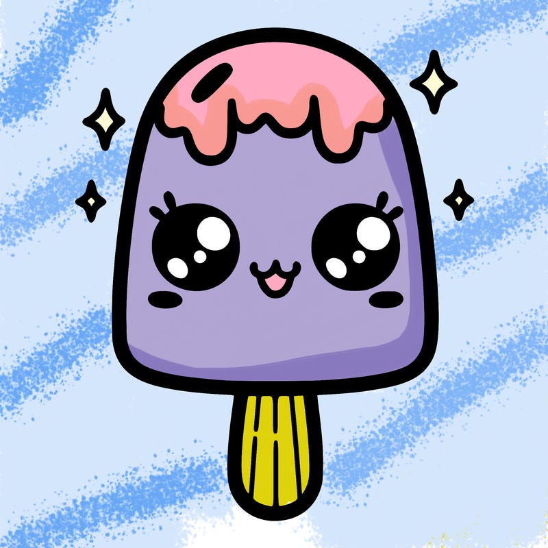 cute ice cream popsicle