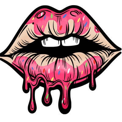 lips that look realistic and drip