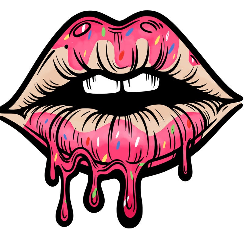 lips that look realistic and drip