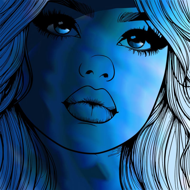 really realistic girl with lips