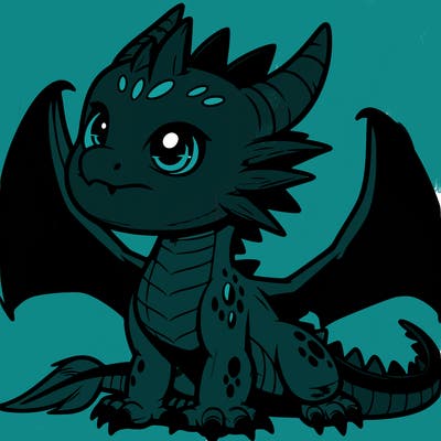 fierce baby night dragon