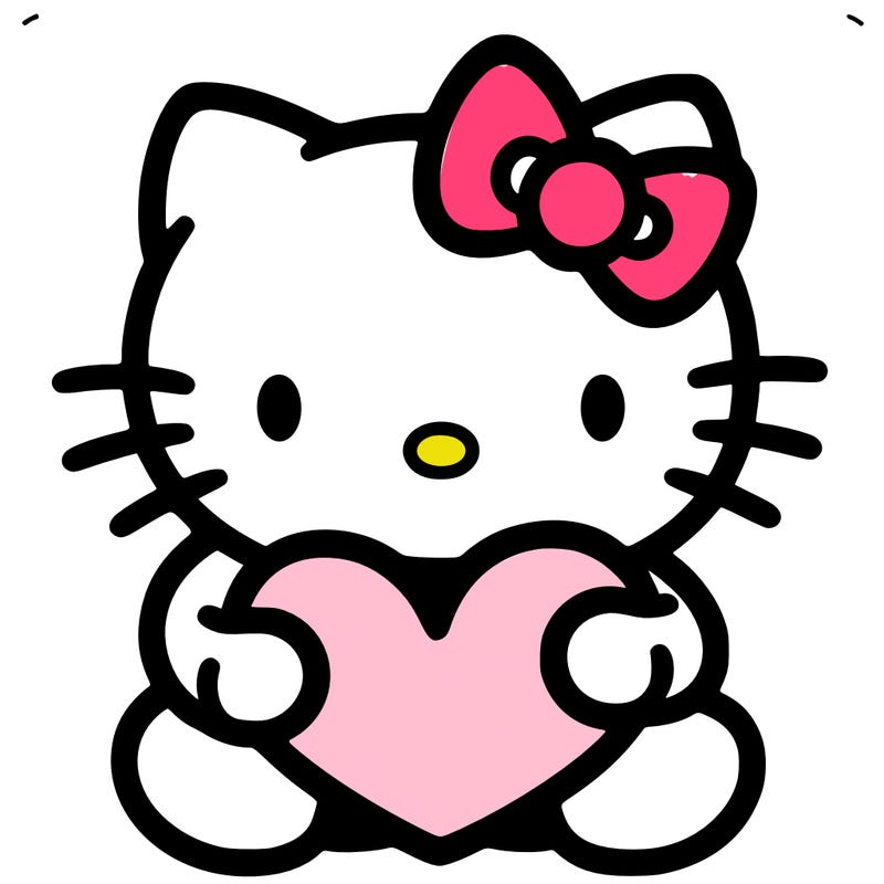 hello kitty with heart