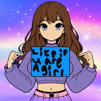 girl holding a blank sign in a long sleeve crop top