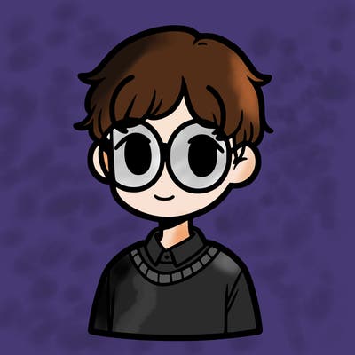 person with circle glasses