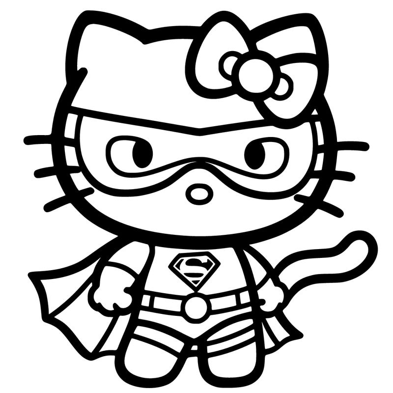 super hero hello kitty