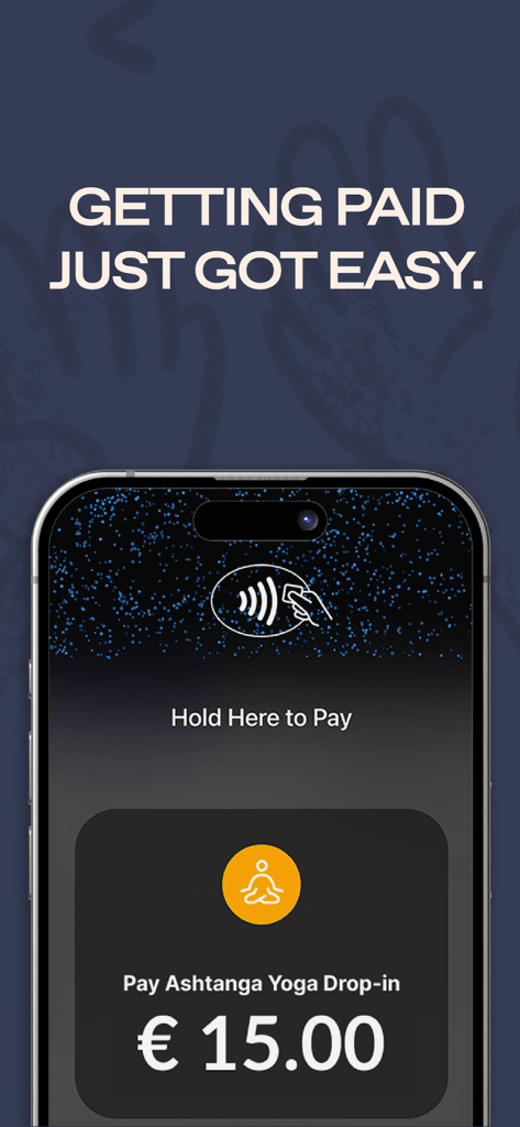 Peach - Classes & Workshops - Secure in-app payment screen on the Peach app for an Ashtanga Yoga class