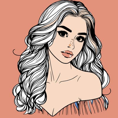 beautiful realistic girl