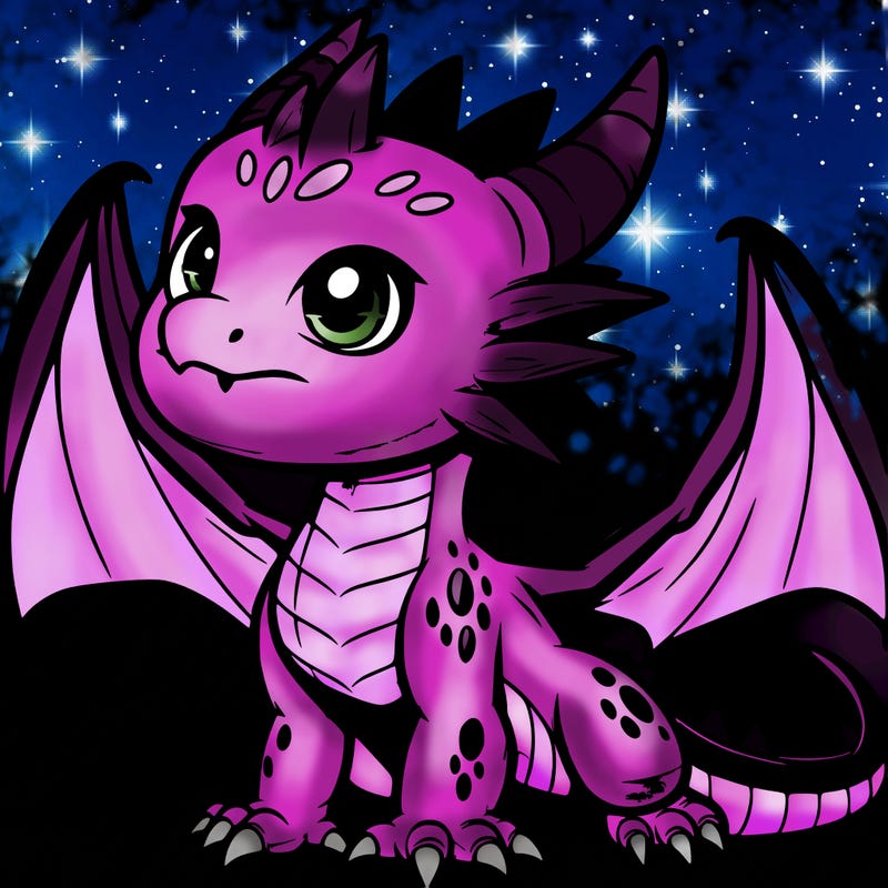 fierce baby night dragon