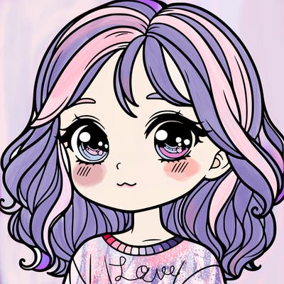 cute realistic girl